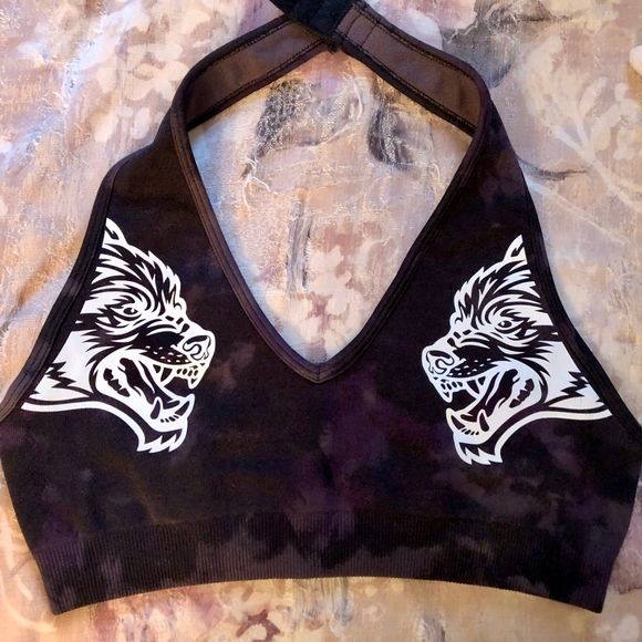 Darc Sport Other - Darc Sport Purple Marble Everson Halter Sports Bra - Small